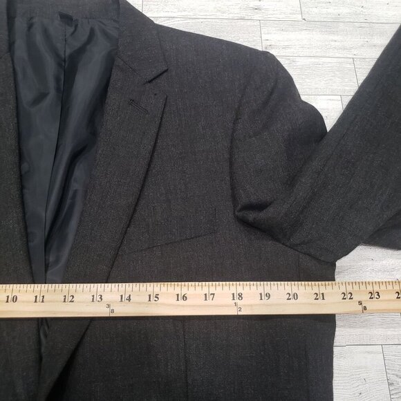 J. CREW Thompson Blazer Suit Jacket Flex Worsted Wool Mens 42L Long Gray Preppy - Picture 10 of 12